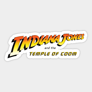 Indiana Jones and the Temple of COOM Sticker